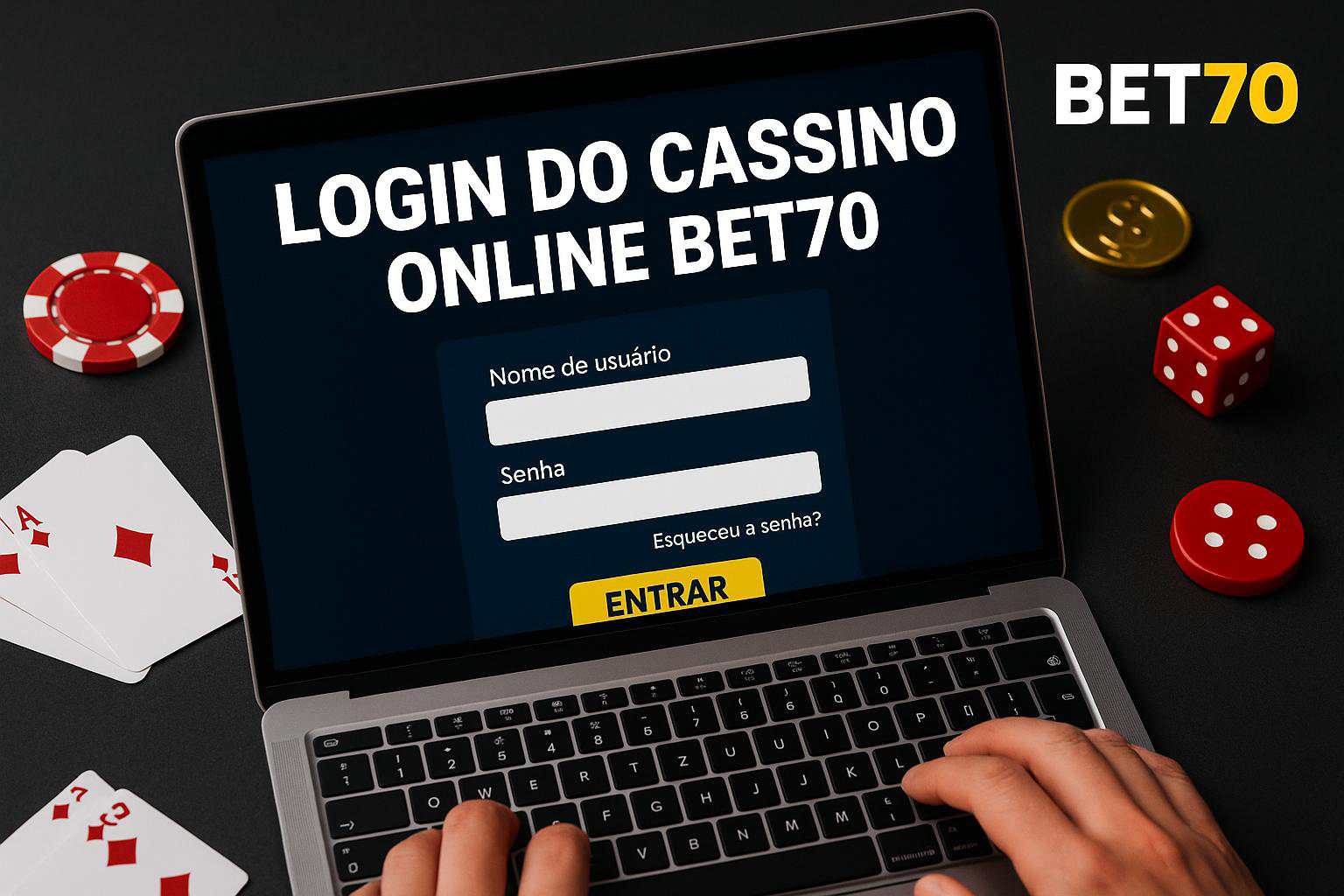 Criar uma nova Conta no plataforma BET70